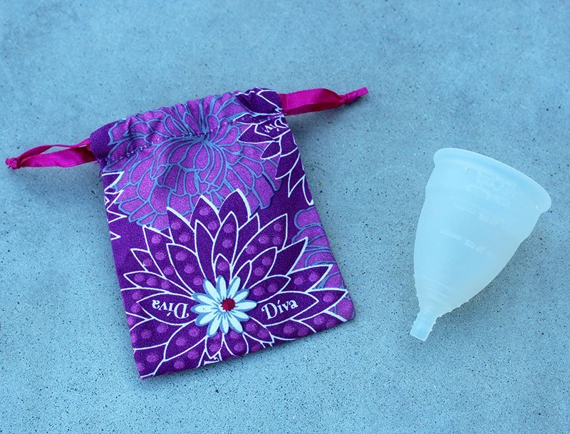 moon cup and pouch