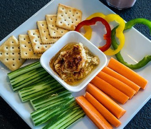 snacks on a plate - healthy eating with Wicked Wellbeing