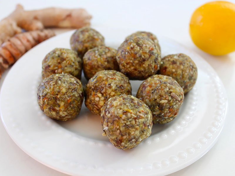 Turmeric Balls | healthy recipes | gluten free food