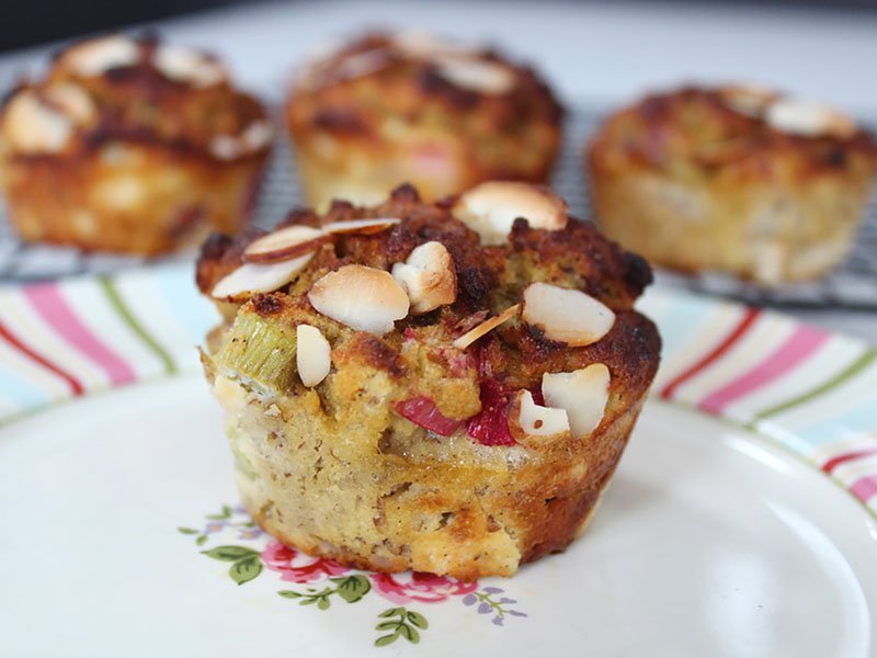 Rhubarb Muffins | healthy recipes | gluten free food