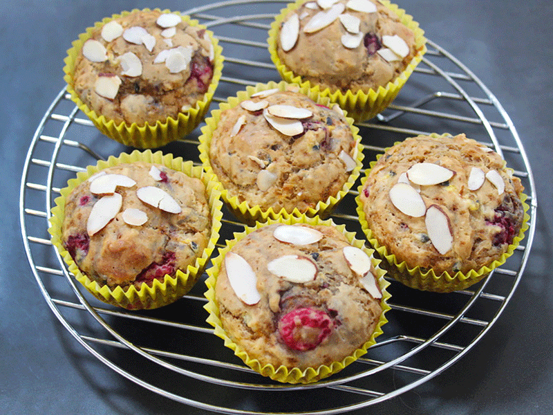 Raspberry Muffins | healthy recipes | gluten free food